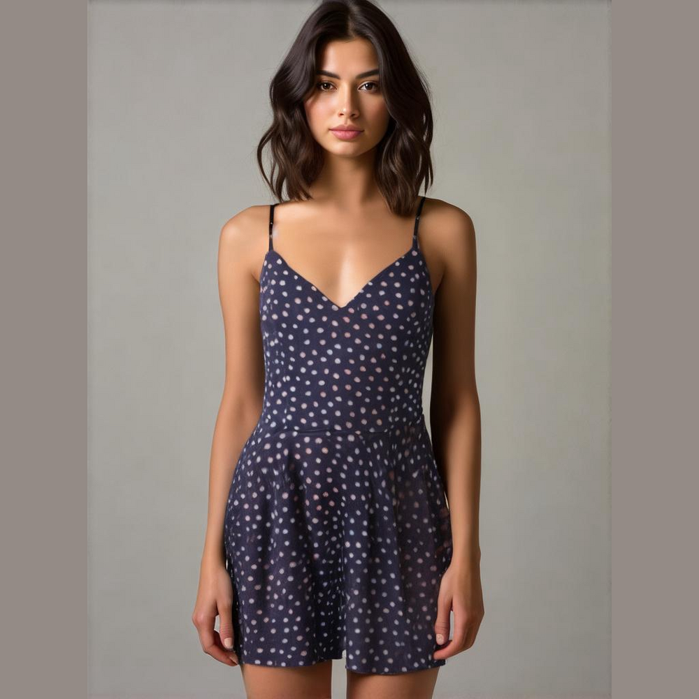 The General Good spaghetti strap blue and pink midi dress, size large, NWOT